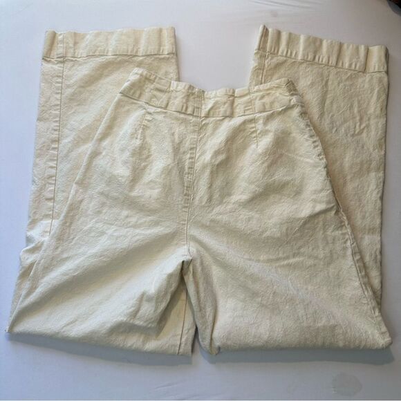 Marine Layer Flora High Waisted hemp tencel pleated Trouser pants Size 0 - Picture 5 of 7